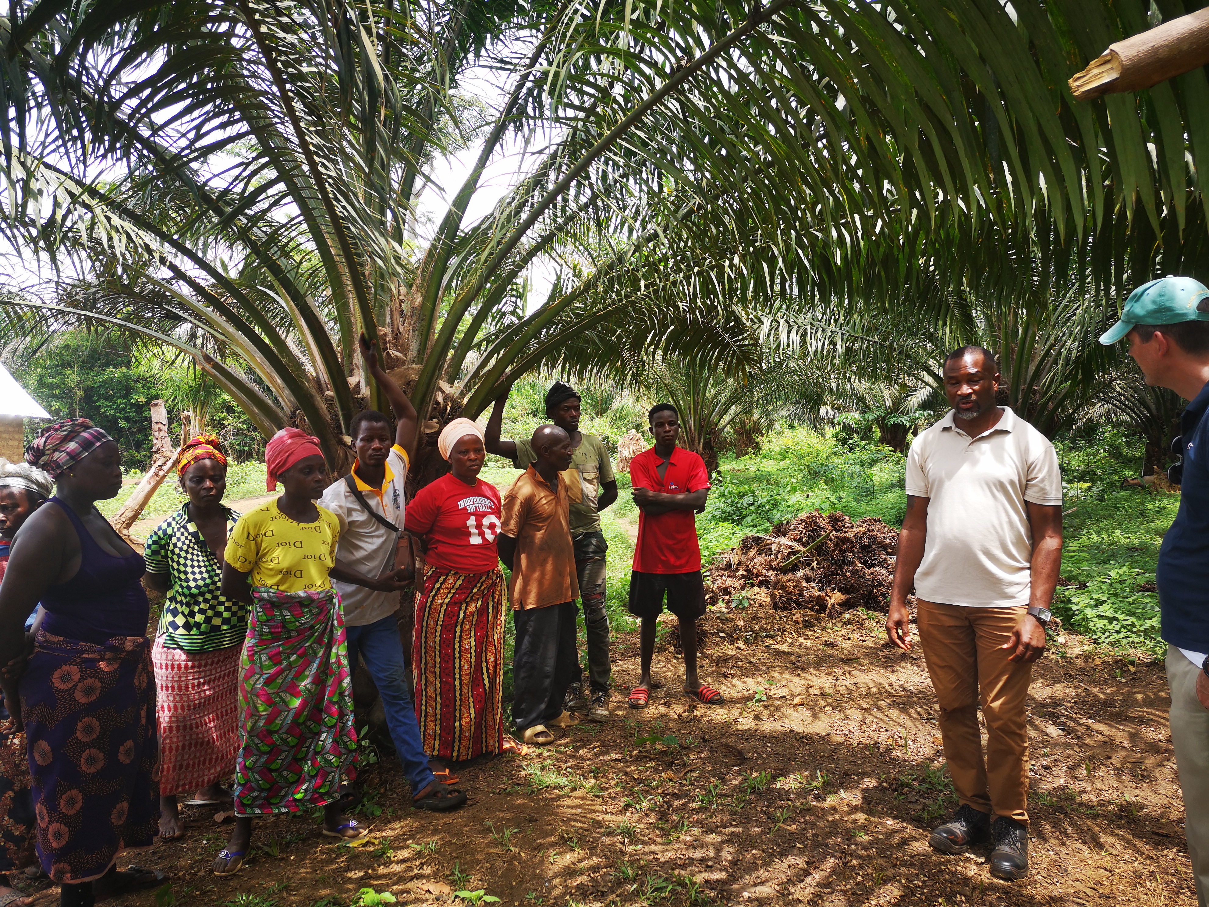 A farm group discusses the benefits of working with Goldtree